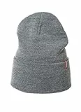 Levi's Slouchy Red Tab Beanie, Gorro de Punto Unisex adulto, Gris (Regular Grey), Talla Única