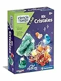 Clementoni Kit Cristales 55533 Juego científico y Educativo para Crear Tus Propios Cristales de una Forma rápida, Segura y Divertida. Juguete en español, a Partir de 8 años.