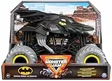 Monster Jam - Coche Monster Truck Batman Escala 1:24 METÁLICO - 6067612 - Coches para Niños - Juegos Infantiles - Juguetes Niños 3 años +