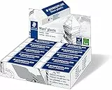 Staedtler Mars Plastic 526 50. Goma de borrar de color blanco, Caja con 20 unidades.