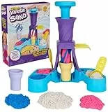 Kinetic Sand - ARENA MÁGICA - JUEGO DE HELADOS - 400 g de Arena Moldeable, 2 Conos de Helado y 2 Herramientas - Kit Manualidades Niños - 6068385 - Juguetes Niños 5 Años +