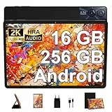 GOODTEL 11 Pulgadas Touch Tablet Android 16GB RAM + 256GB ROM + TF 1TB | Pantalla 2K | Octa-Core | 8600mAh | WiFi 5G | GPS | Bluetooth 5.0 | 13MP+5MP,Tablet táctil con Funda Protectora, Negro