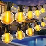 SAEIHGAE LED Luces Exterior Jardin Guirnalda - Exteriores Guirnaldas 30M G40 100ft Bombillas Luz para Terraza Decoracion Patio Decorativas Iluminacion Cadena Outdoor Lights Garden Impermeable