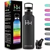 HoneyHolly Botella Agua Acero Inoxidable 18/8 - Botella Termica 500ml, Termo Sin BPA, Botella Agua Niños, Cantimplora para Deporte, Viaje, Escuela, Exterior, Oficina, Hogar