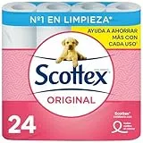 Scottex Original Papel Higiénico, 24 Rollos