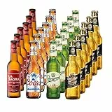 Pack Cerveza Lagers del Mundo (Coors, Staropramen, Miller y La Sagra) - Pack de 24 botellas de 330 ml - Total: 7920 ml