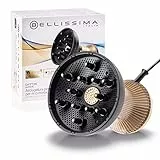 Bellissima Imetec Diffon Supreme, Difusor de aire caliente para cabello rizado, XL con 12 dedos, tecnología cerámica y aceite de argán, 2 velocidades, 3 temperaturas, ionizador, secado suave