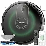 Vactidy Nimble T8 Robot Aspirador y Fregasuelos de 3000Pa Succión, Robot Aspirador con 120 Minutos de duración, Aspirador Robot con Tecnología giroscópica, Aspiradora Robot para Pelo de Mascotas