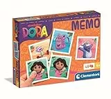 Clementoni Memo Pocket Dora The Explorer 2025 - Juego de Memoria con 48 Azulejos Coloridos para niños