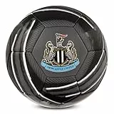 Hy-Pro Balón de fútbol con Licencia Oficial del Newcastle United F.C. Cyclone, tamaño 5, NUFC, Entrenamiento, Partido, mercancía, Coleccionable para niños y Adultos, Color Negro