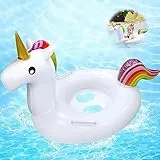 Anillo de natación Inflable de Unicornio, para bebé, para Nadar, para bebé, Flotador Inflable, para Piscina de bebé, Anillo de natación para niños a Partir de 6 a 48 Meses