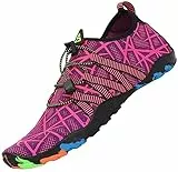 SAGUARO Escarpines Hombre Mujer Zapatillas de Agua Antideslizantes Zapatos de Agua Secado Rápido Zapatillas Playa Calzado para Natacion Surf Acuaticas Piscina Morado Gr.40 EU