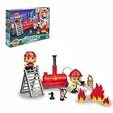 Pinypon Action - Bomba de Agua y 2 Bomberos, para niños y niñas a Partir de 4 años, Famosa (700016236)