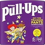 Huggies Pull-Ups, pantalones de entrenamiento para niños de 2 a 4 años, talla 6 a 7 (40 pantalones), pantalones de entrenamiento para ir al baño fácilmente para aprender mojado, aprender húmedo de