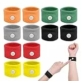 ACWOO Pulseras Antimareo Niños y Adulto, 6 pares Bandas Acupresion Anti Nauseas, para Enfermedad Marítima, Bandas Elásticas para Viajar en Barco Coche Avión y Embarazo sin Efecto Secundario(A)