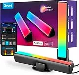 Govee Barras de Luz, Retroiluminación de TV RGBICWW Funciona con Alexa y Google Assistant, Regulable 16 Millones de Colores Para Habitaciones, Decoración de Juegos