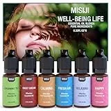MISIJI set aceites esenciales para difusor Aromaterapia Pura Natural 6 x 10 ml