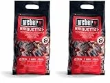 Weber Carbón para Barbacoa (Saco de 4kg), para brasas largas y constantes, Ideal para una barbcoa Prolongada, Madera 100% Natural, Producto de la UE, recolección sostenible, Certificado FSC (17590)