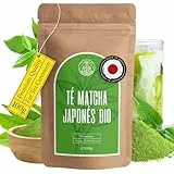 Té Matcha en Polvo de Japón Organico Monte Nativo (100g) - Organic Macha tea - Infusiones de hierbas – Té Verde - Cuidadosamente cortado y secado – 100% puro y natural