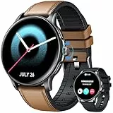 Reloj Inteligente Hombre Smartwatch con Llamadas: 1.43' Redondo AMOLED Display de Pulsometro Presion Arterial Sueño 100+ Modo Deportivo Podómetro IP68 Impermeable con Smartwatch para iOS Android