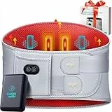 ALLJOY Cinturón térmico de 170 cm, para espalda, inalámbrico, masajeador, calentador de espalda, cojín térmico con apagado automático, cojín térmico para espalda, regalos para madres, mujeres, mamá