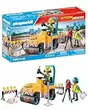 PLAYMOBIL | Action Heroes | Obra de Carretera | Juguetes de construcción para niños | Set de construcción | para niños a Partir de 4 años | 71751