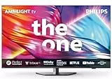 Philips Ambilight 43PUS8919 Smart TV 4K LED - Pantalla de 43 Pulgadas con Plataforma Titan OS Pixel Precise Ultra HD y Sonido Dolby Atmos, Funciona con Alexa y con de Voz Google - Gris Antracita