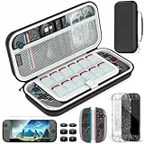 HEYSTOP Funda para El Kit de Accesorios de Nintendo Switch 2, Estuche de Viaje para Switch 2, Carcasa Protectora de Base Insertable con Protección de Pantalla para La Consola Nintendo Switch 2