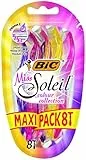 BIC Miss Soleil, colección de maquinillas para mujer, juego de 8