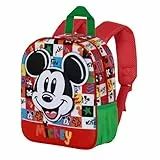 Disney Mickey Mouse Mood-Mochila 3D Elite, Multicolor, 25 x 30 cm, Capacidad 7 L