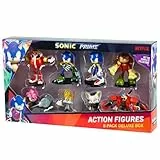 Sonic Prime Toys, 8 Figures Including 2 Rare Hiden Characters, Deluxe Box, Series 1, Randomly Selected, Collect All 16!