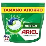 Ariel PODs Platinum, Detergente Líquido En Cápsulas Original Cápsulas, 44 Lavados, el embalaje puede variar