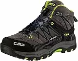 CMP Kids Rigel Mid Trekking Shoes Wp, Zapatos de trekking Unisex niños, Grafito Marino, 39 EU