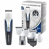 Remington Recortadora de Barba y Cortapelos G4 Graphite Series - Barbero y Máquina de Cortar Pelo Inalámbrico, Revestimiento de Grafito, 7 Accesorios, 60 min Autonomía, Indicador LED Carga - PG4000