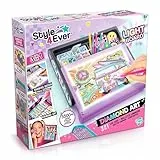 Canal Toys - Style 4Ever - Maletín de Arte con Diamantes y Luz LED - Pizarra Luminosa con Posters, Pegatinas de Diamantes, +3500 diamantes, Lápices de Colores - Diamond Art LED Case - OFG300