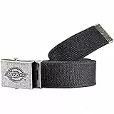 Dickies Unisex adulto, Cinturón de lona, negro, Talla única
