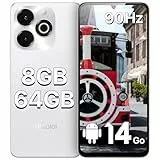 UMIDIGI G9X Telefono Moviles, 6.75' HD+ 90Hz Android 14 Smartphone, 8GB(4+4)+64GB/1TB TF, 13MP AI Cámara Móvils, 5000mAh, 4G Doble SIM Teléfono Móvils Libres, Face ID/GPS/OTG/FM Radio