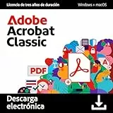 Adobe Acrobat Classic | Licencia de 3 años | Editar, rellenar y firmar PDF|PC/Mac | Descarga Digital