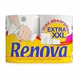 Renova Rollos de Cocina Maxi Absorption Extra XXL, 2 rollos Tamaño XXL estándar, Papel Certificado FSC
