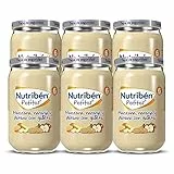 Nutribén, Potitos De Manzana, Naranja, Plátano Y Galleta Desde Los 6 Meses, Pack de 6 x 235 gr