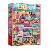 Trefl 2 en 1: Tiempo de Vacaciones-2 x 500 Piezas-Set de Dos Puzzles, DIY, Entretenimiento Creativo, para Adultos y niños a Partir de 10 años, Multicolor (37533)