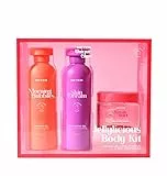 Beter - Set Cuidado Corporal Jellylicious Body, Set de Ducha 3 Piezas con Gel de Baño, Exfoliante Corporal y Gelatina Hidratante, Aroma de Melocotón, Ideal para Revitalizar la Piel, Set Regalo