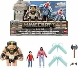 Minecraft Mattel Story - Juego con 3 figuras de acción y 4 accesorios, un paquete de figuras de escape bien elaboradas inspirado en una película, juguete coleccionable