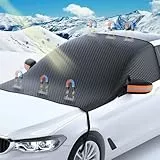 Protector de Parabrisas,Cubierta de Parabrisas Coche con 6 MagnéTico,Protector Hielo Parabrisas Plegable,Protector Parabrisas Coche,para el Parabrisas contra la Nieve, el Hielo,el Polvo y el Sol