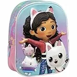 CERDÁ LIFE'S LITTLE MOMENTS Mochila Infantil 3D Gabby’s Dollhouse Niñas Diseño Colorido y Relieve Divertido | Mochila Escolar Gabby Gran Capacidad y Tiras Ajustables