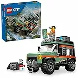 LEGO City Todoterreno 4x4 de Montaña Vehículo de Construcción de Juguete con Accesorios como Cámara y Linterna y Minifigura, Regalo de Cumpleaños para Niños y Niñas de 6 Años o Más 60447