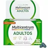 Multicentrum Complemento Alimenticio Multivitamínico y Multimineral para Adultos y Adolescentes, Sin Gluten, 30 Comprimidos