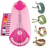 Kit Fabricación Pulsera Amistad, Kit para Hacer Pulseras Niñas, Juguetes para Niños 6 a 12 Años, DIY Manualidades Kits para Niñas con 20 Hilos Precortados, Cumpleaños Regalo para Adolescente Niña