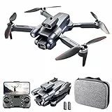 Goolsky Drones con Camara 4K Daul LS-S1S WIFI 2,4GHz Drone Profesional Detección de Obstáculos, Fotografía Gestual, Giroscopio de 6 Ejes, Vuelo de Trayectoria, Posicionamiento Optico de Flujo 2 Pilas