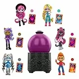 Monster High Potions Bola de cristal Minimuñecas sorpresa de personaje de 7,6cm con revelación sorpresa al aplicarles agua, adorno y carta de la fortuna (los personajes pueden variar), JCX99